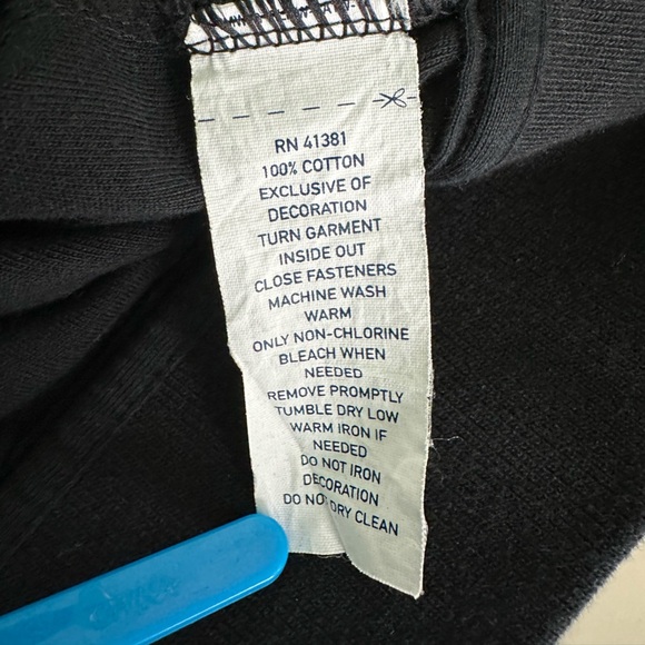 Polo Ralph Lauren Full Zip Cotton Track Jacket in Size Large in Black - Picture 4 of 4